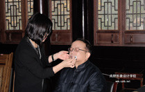尚野担任汉式婚礼66对新人的化妆造型师