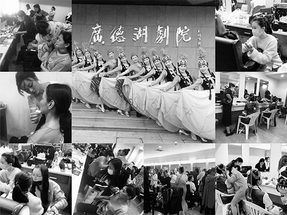 宁波尚野化妆学校学员化妆实践活动